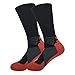 Tdeal 4 Pack Men's Sport Crew Sock Basketball Cushioned Dri-Fit Athletic Compression Socks