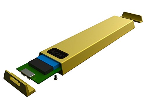 ZTC Thunder Enclosure NGFF M.2 SSD to USB 3.0 Adapter. Support UASP SuperSpeed 6Gb/s 520MB/s (Gold)