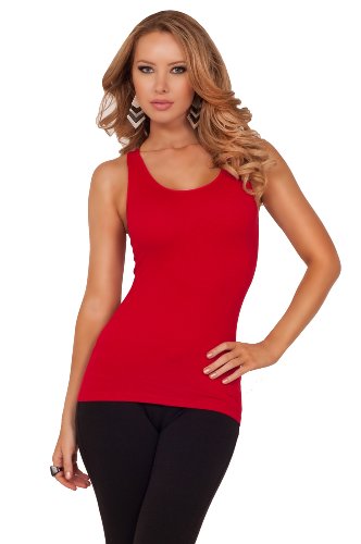 Women's Casual Sexy Versatile Neon Stretch Racerback Exercise Gym Tank Top