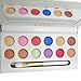 Kylie 12 Colors Pigmented Matte and Shimmer Professional Eyeshadow Palette Eye Shadow Makeup Kit Set Pro Palette with Brush