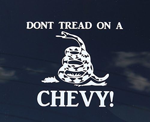 Don't Tread On Me Decal For Your Chevy Truck SUV or Car Made With Tough Oracal 651 Outdoor Vinyl