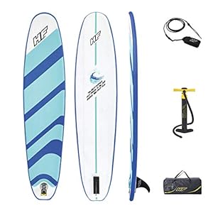 Bestway 65336 – Tabla Surf Hinchable Hydro-Force Compact Surf 8 243x57x7 cm Con Bomba y Bolsa de Viaje