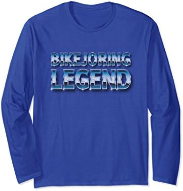 Unisex Bikejoring legend long sleeve t-shirt Small Royal Blue