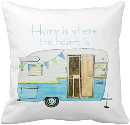Hb3gsd Vintage Camper Throw Pillow Case 18" 18"