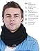 Bluetooth Scarf Infinity Scarf Black, Wireless Headphone Scarf for Men Woman,Dual Layered Neck Warmer, Microphone for Calling Fit Outdoors,2018 Fashion