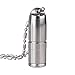 WUBEN Keychain Flashlight, LiFu Portable Stainless Steel Waterproof IPX8 130 Lumens USB Rechargeable Mini Necklace LED Flashlights Torch