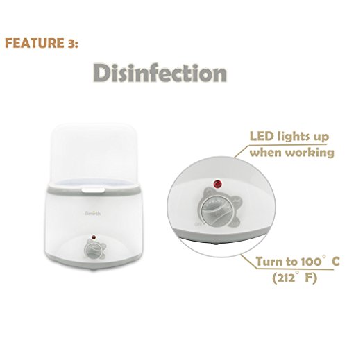 image for UStyle Electronic Double Baby Bottle Warmer,Portable Bottle Sterilizer