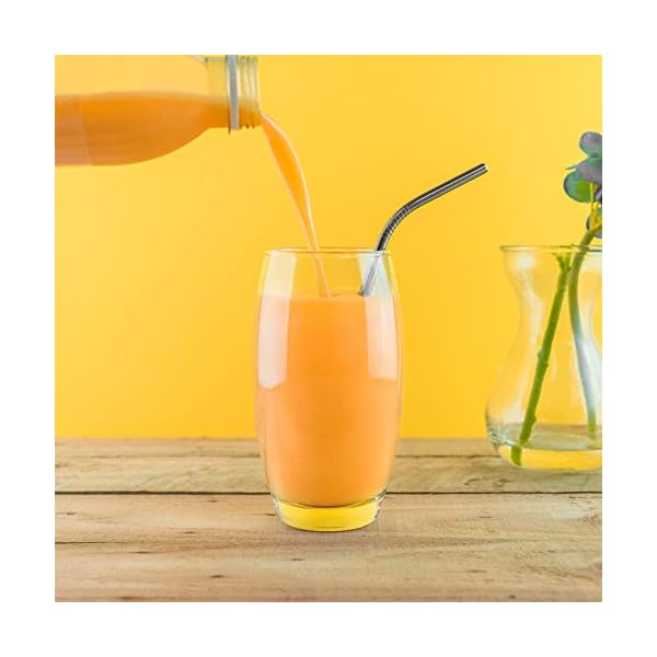 Argon-Tableware-Tondo-WaterJuice-Hiball-Glasses-Gift-Box-Of-6-Glasses-510ml-18oz 6x 510ml Hiball Glasses - 'Tondo' Range - Modern Highball Cocktail Juice Water Tall Drinking Tumblers - Dishwasher Safe…