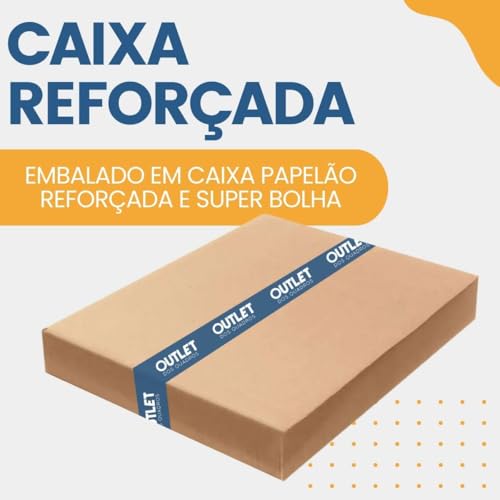 Espelho Decorativo Grande Glamour, 60x40cm, com Suporte de Parede (Preto)