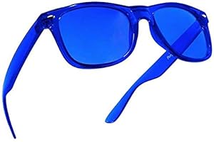 PURPLE CANYON Blue Color Therapy Glasses for Chakra Healing, Chromotherapy, and Mood
