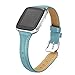 bayite Bands Compatible with Fitbit Versa 2 / Fitbit Versa Lite/Fitbit Versa, Slim Genuine Leather Band Replacement Accessories Strap Versa Women Men (5.3
