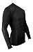 Rash Guard for Men Compression & Base Layer Shirt (Black XL)