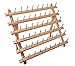 HAITRAL 60-Spool Sewing Thread Rack, Wooden Embroidery Thread Organizer for Sewing Thread Spools