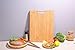 JASZMER Natural Bamboo Cutting Board, Preminum Wood Cutting Board Multi-Size Chopping Serving Board with Handle, 13.38✕9.45✕0.71 in