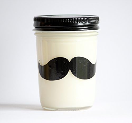 8 Oz Mustache Gingerbread House Scented Soy Candle Dye Free Lead Free With Cotton Wick