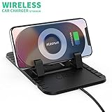 Wireless Car Charger, Steanum Wireless Charger Car Mount Anti-slip Phone Holder for IPhone 8/8plus, IPhone X, Samsung Galaxy s8/s8plus/note 8/s7/s7edge and Other QI Enabled Devices