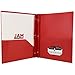 JAM Paper Plastic Two Pocket Folders with Metal Prong Fastener Clasps - Red - Sold Individually