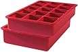Tovolo Perfect Cube Ice Trays, Candy Apple - Set of 2