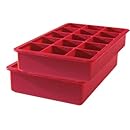 Tovolo Perfect Cube Ice Trays, Candy Apple - Set of 2