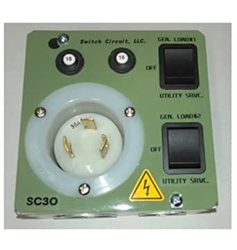 Amazon.com: Manual Generator Transfer Switch 30 Amp / 2 Circuit (for