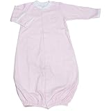 Kissy Kissy Baby Girls Homeward Gingham Embroidered Hearts Convertible Gown