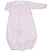 Kissy Kissy Baby Girls Homeward Gingham Embroidered Hearts Convertible Gown