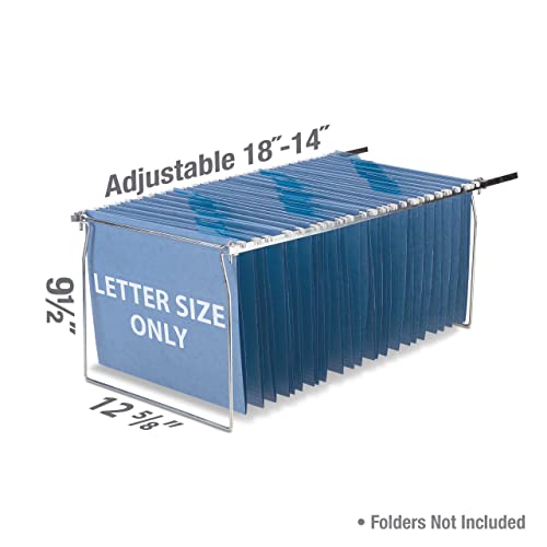 Officemate Hanging File Frame, Letter Size, Adjustable 14 to 18Inches