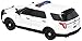 Motormax 1:24 White 2015 Ford Interceptor Unmarked Police Car with Light Bar, White