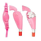 Teemway 2 Pcs Toy Cowboy gun Cowgirl Guns & Holster Sets, Toy Gun Set With Badge And Belt And Bullets, Toy Gun Holster Set for Kids
