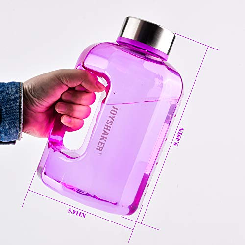 BOTTLED JOY Water Jug 75oz Water Bottle 2.2L Large Water Bottle Clear