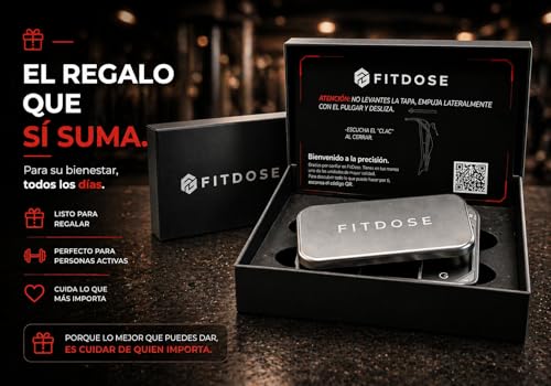 Fitdose Premium Solid Aluminum Small Pill Box - Zero Plastic Pill and Vitamin Organizer with 3 Compartments and Magnetic Closure for Travel