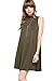 12 Ami Solid Mock Neck Flare Tank Dress - Made in USA