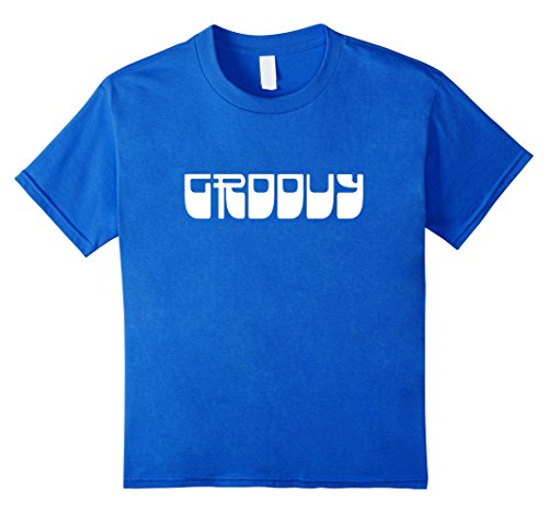 Groovy Word T Shirt Cool Hippy 60s 70s