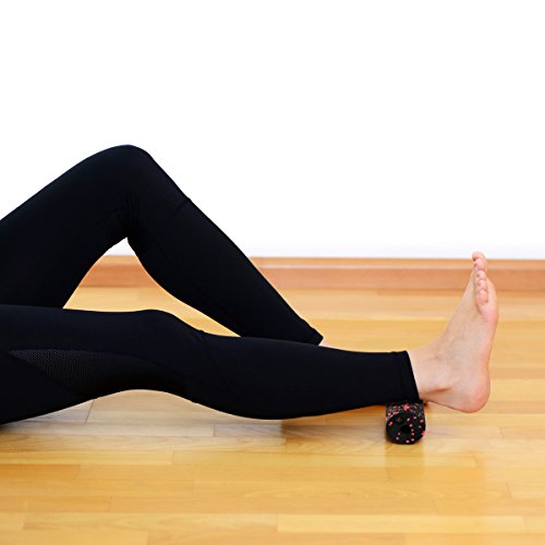 9horn Mini-Foam Roller 6 Inch Extra Firm Blue Speckled for Arms Shoulder Legs Feet Massage at Home Travel Office - Thumbnail 5