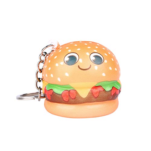 Mikilon Mini Slow Rising Squishy Squeeze Toys Stress Relief Soft Kawaii Jumbo Expression Emoji Hamburger Charm Cream Scented Squishies Set for Kids Adults (Eyes)