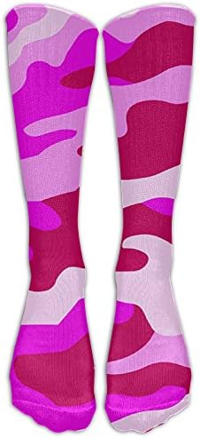 Camouflage Compression Thin Cotton Stretchability Fun Outfit POP Stylish Men Women Compression Socks Knee Socks For Sports Flightattendants Halloween Thanksgiving Christmas