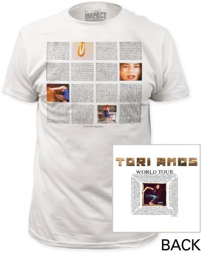 Tori Amos - Mens Little Earthwakes Fitted T-Shirt, X-Large, White