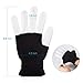 #1 Premium Quality LED Lighting Gloves, Flashing Fingers, Rave Gloves, Colorful Gloves, Light Show by TRITECHNOX (Black - Lighting Fingers, Type 1)