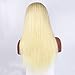 EAYON HAIR 613 Blonde Lace Front Wigs Human Hair for Women Natural Straight Glueless Brazilian Virign Hair Wigs with Baby Hair 14 inch