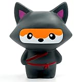 Jumbo Squishies Kawaii Squishies Slow Rising Animals Ninja Fox/Panda Squishies for Kids & Adults Stress Relief Squeeze Squishies Toys
