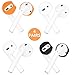 IiEXCEL (Fit in Case) 4 Pairs Replacement Super Thin Slim Earbuds Ear Tips and Covers Skin Accessories for Apple AirPods or EarPods Headphones (Black White Translucent Orange)thumb 1