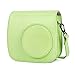 Phetium Lime Green Soft PU Leather Protective Case with Shoulder Strap and Pocket Compatible with Fujifilm Instax Mini 8 8+ / Mini 9 Instant Camera (Lime Green)