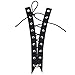 Maxdot 1 Yard Grommet Tape Eyelet Tape Cotton Tape Eyelet Twill Tape and 3 Yards Cotton Drawcord (Black)