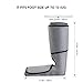 Naipo Leg Air Compression Massager Cordless Battery Operated for Foot and Calf Massage Leg Wraps with 3 Intensity Levels 2 Modes Controller - Grey