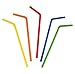 Giant Flexible Smoothie Straws [100 Pack] Assorted Colors