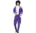 Smiffys Men's 80s Musician Costume, Purple, Large