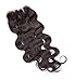 Fennell 3 Part Closure Body Wave Brazilian Hair 130 Density Lace Closure Natural Hair Color Soft and Silky (10 Inch)