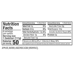 Mott's No Sugar Added Applesauce, 3.9 oz cups, 72
