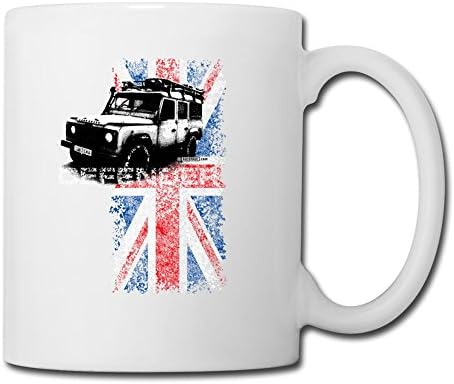Ceramic Cup 11oz Initially Land Rover Defender - Autonaut.com Design