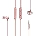 Earbuds, E&jing Magnetic Universal 3.5mm Jack HiFi Stereo Noise Cancelling with Mic in Line Volume Control Earphones In-Ear Headset Music Headphones (Rose Gold)